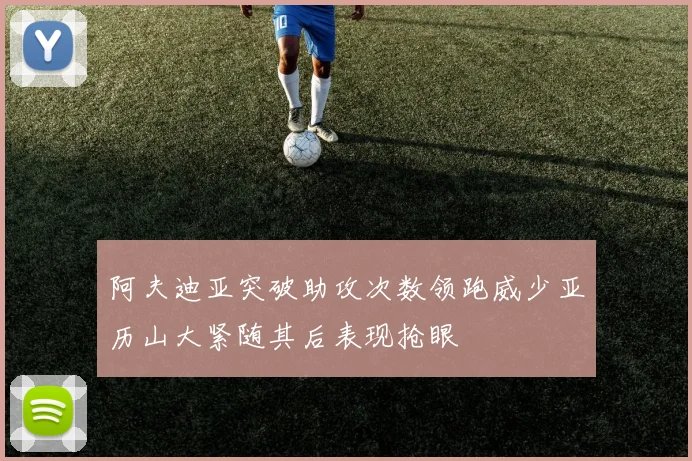 阿夫迪亚突破助攻次数领跑威少亚历山大紧随其后表现抢眼